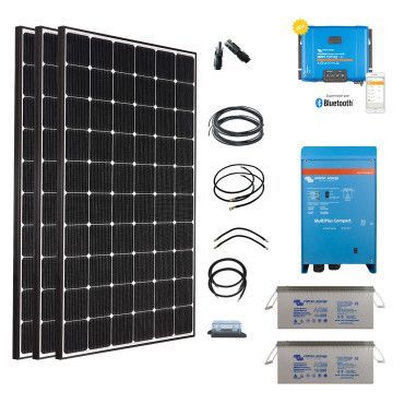 Kit solaire Afrique Premium 6 panneaux + Régulateur MPPT + Batterie 48V +  Convertisseur 230V